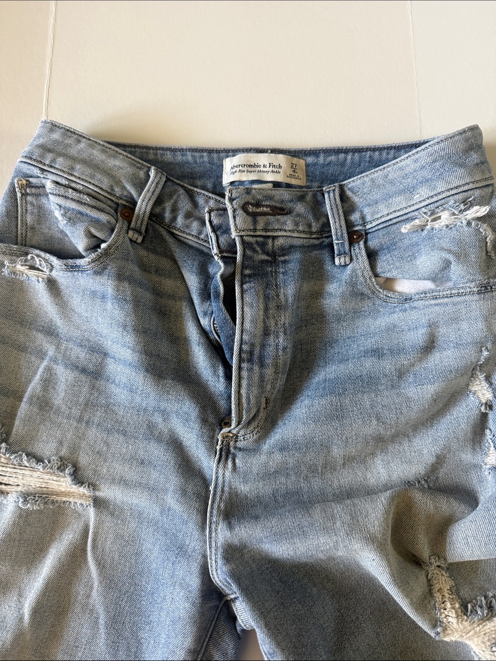 Abercrombie High rise super skinny ankle - curve love